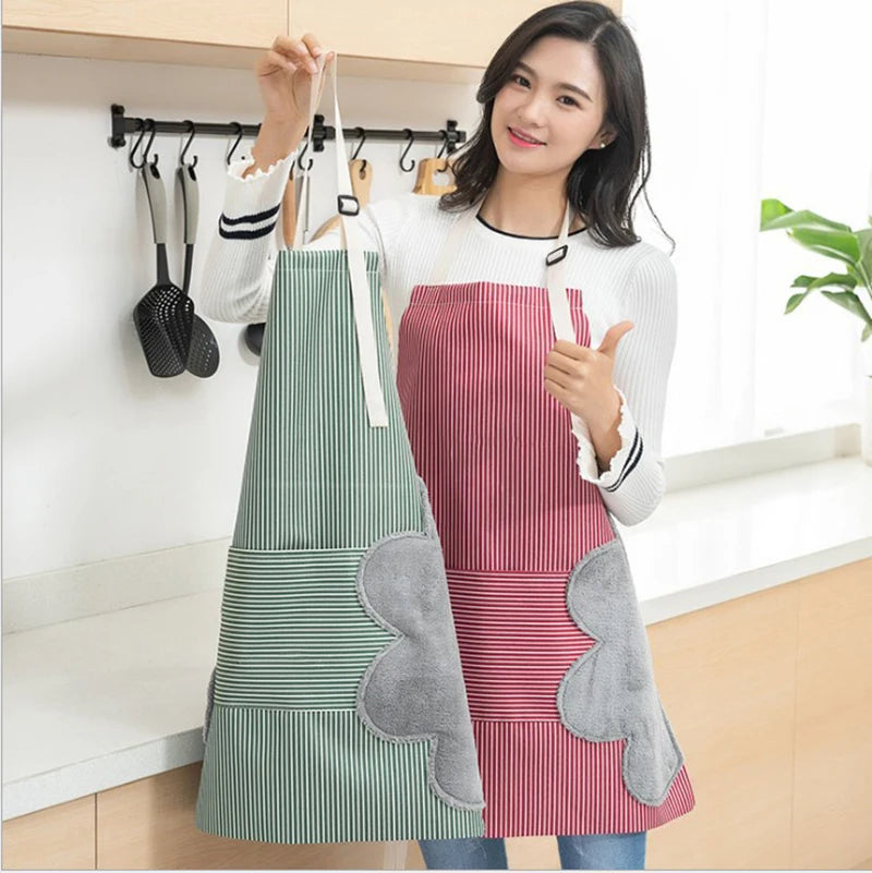 Delantal de cocina con toalla para manos