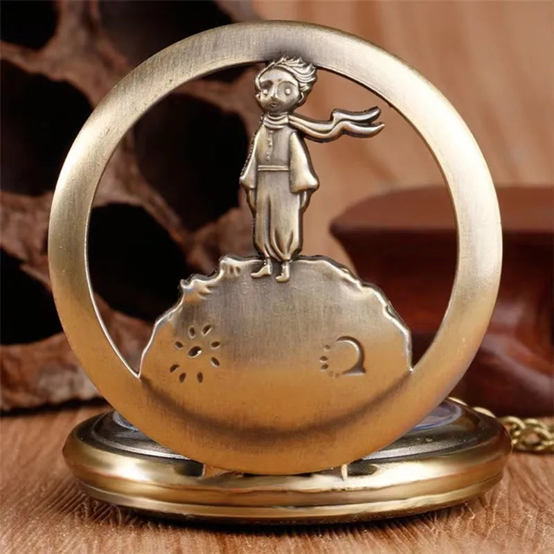 Reloj de bolsillo estilo vintage El Principito