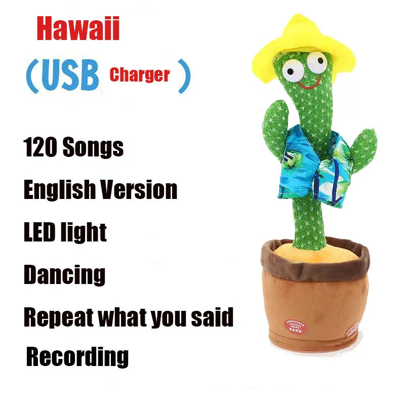 Juguete cactus bailarin que repite y habla