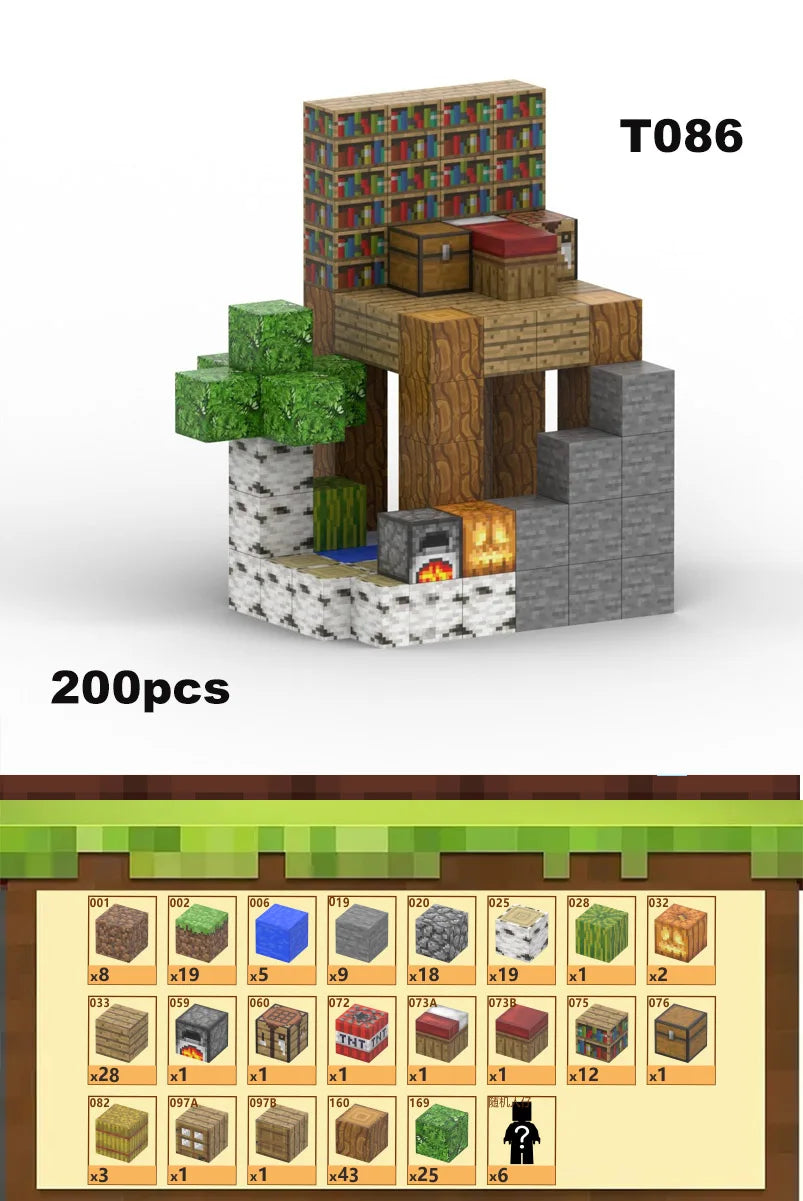 Bloques de construcción magneticos Minecraft