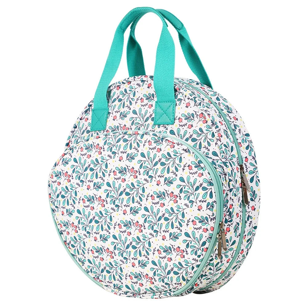 Bolso redondo para herramientas de bordado
