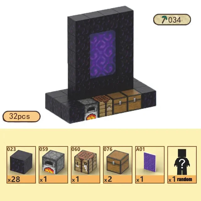 Bloques de construcción magneticos Minecraft