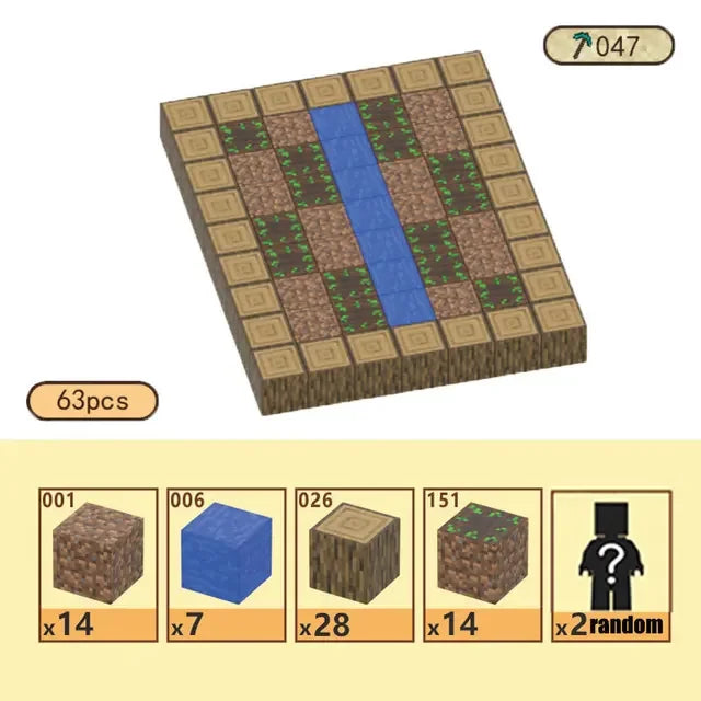 Bloques de construcción magneticos Minecraft