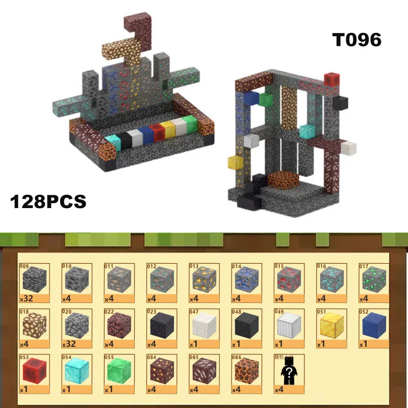 Bloques de construcción magneticos Minecraft