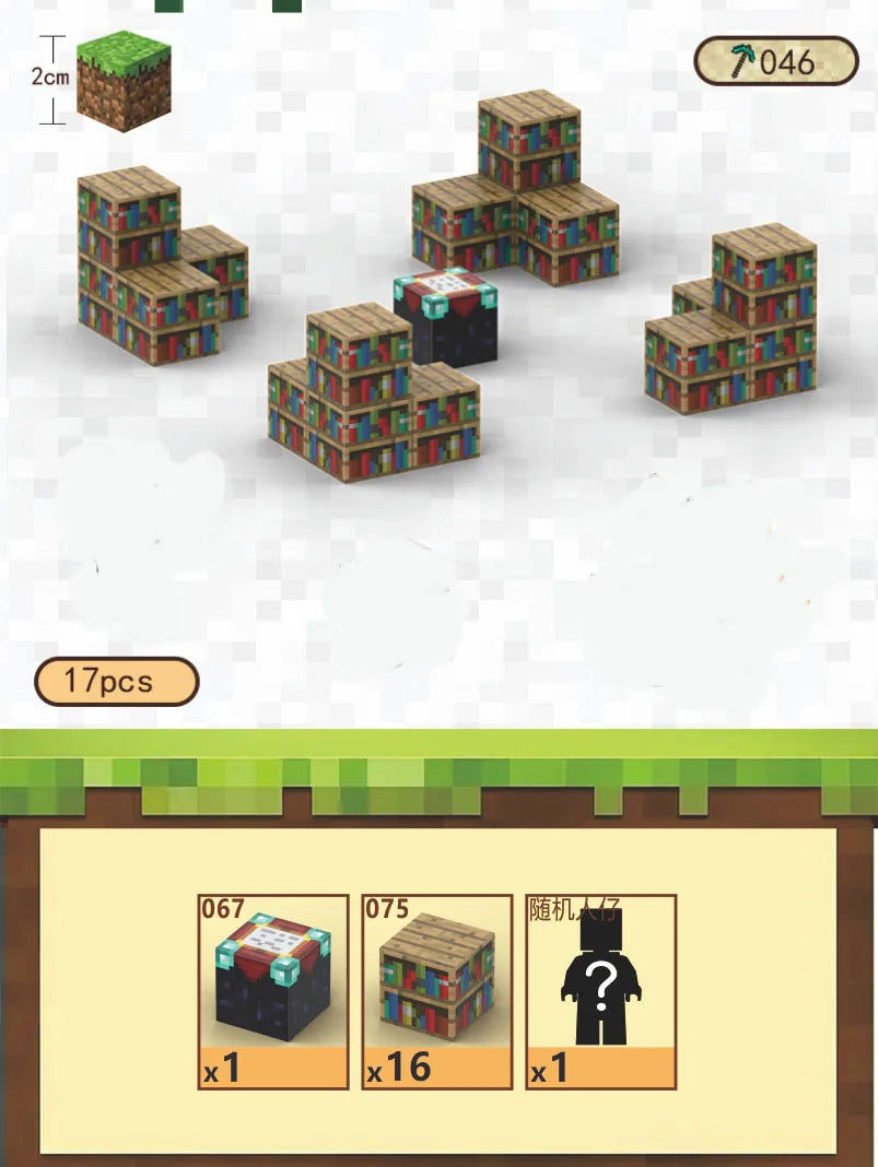 Bloques de construcción magneticos Minecraft