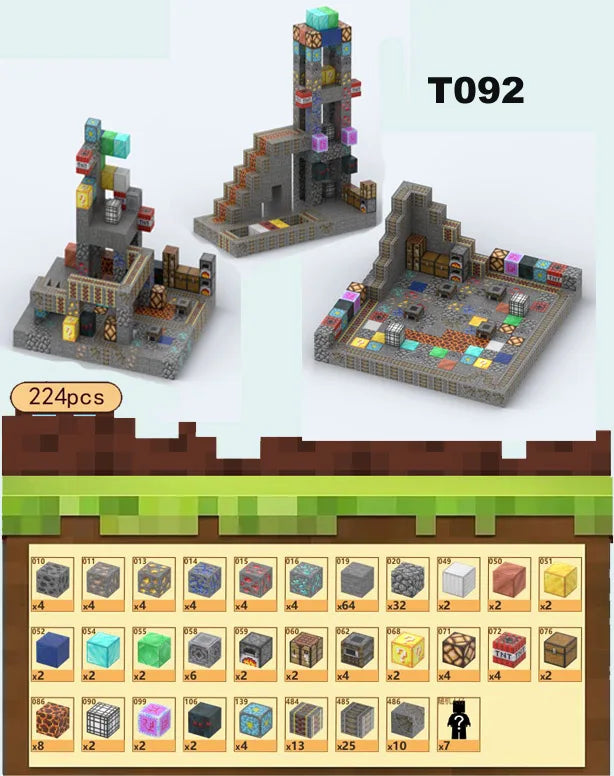 Bloques de construcción magneticos Minecraft
