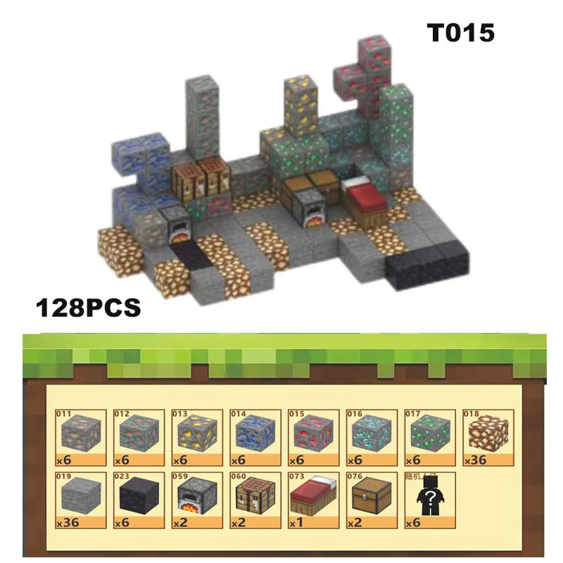 Bloques de construcción magneticos Minecraft