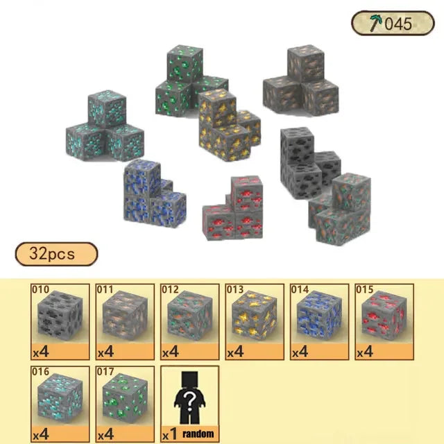 Bloques de construcción magneticos Minecraft