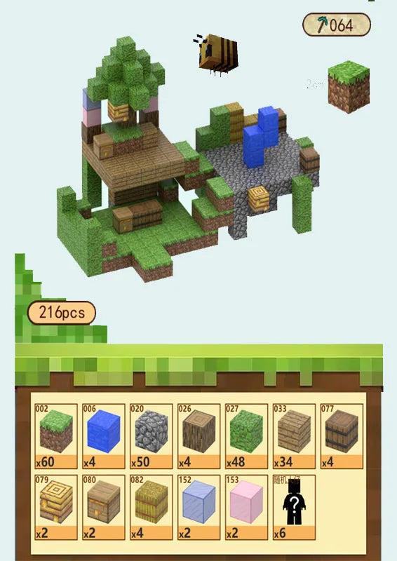 Bloques de construcción magneticos Minecraft
