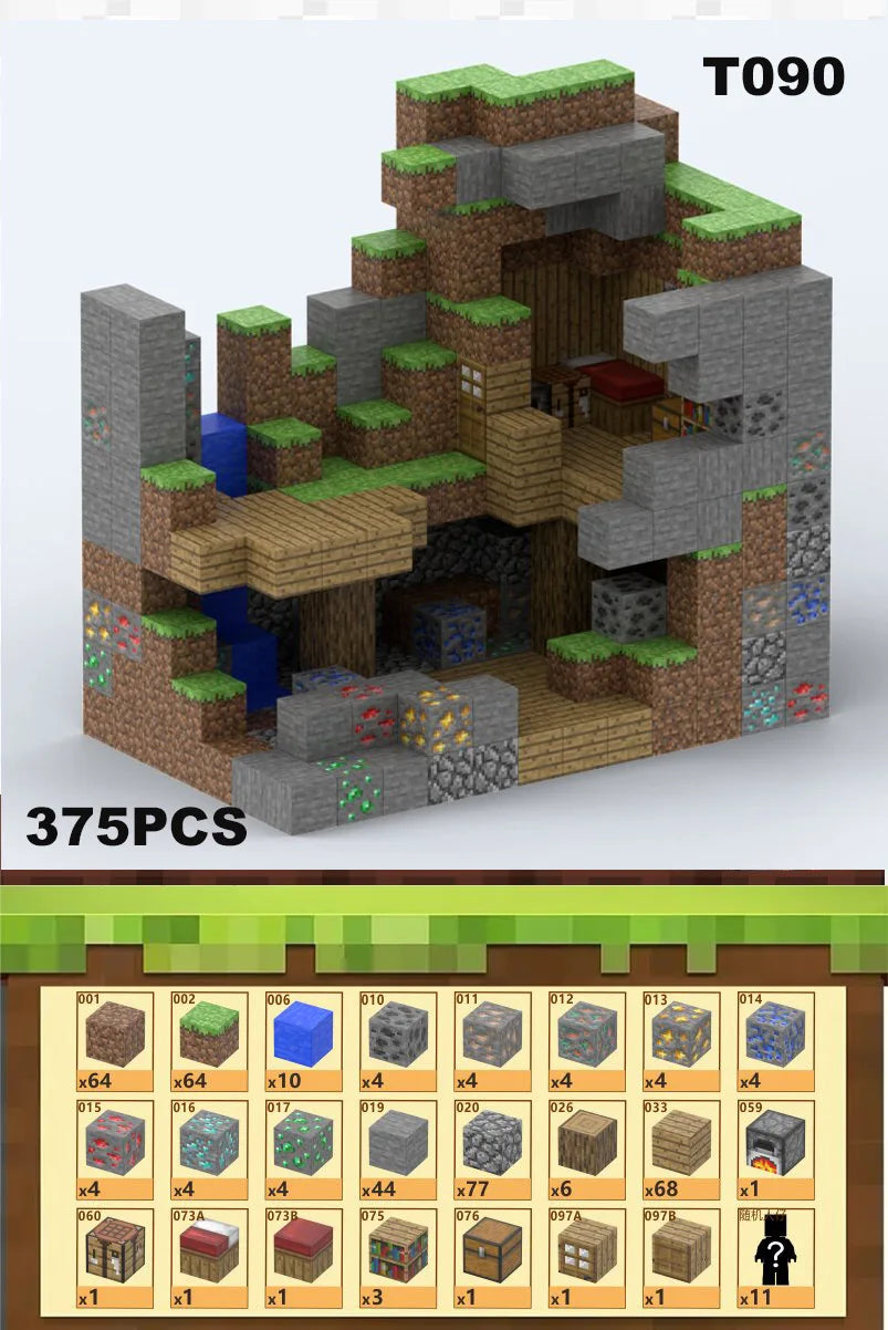 Bloques de construcción magneticos Minecraft