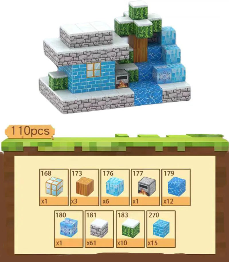Bloques de construcción magneticos Minecraft