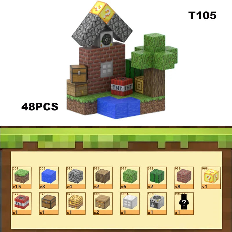 Bloques de construcción magneticos Minecraft