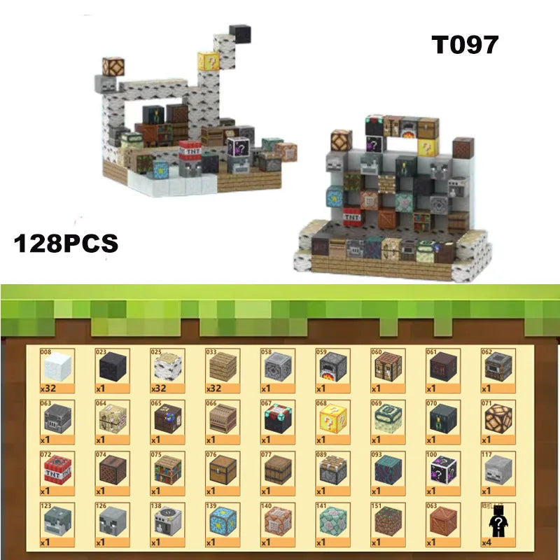 Bloques de construcción magneticos Minecraft