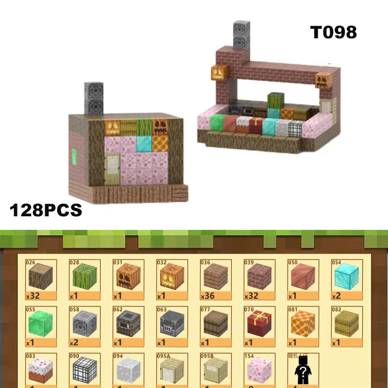 Bloques de construcción magneticos Minecraft