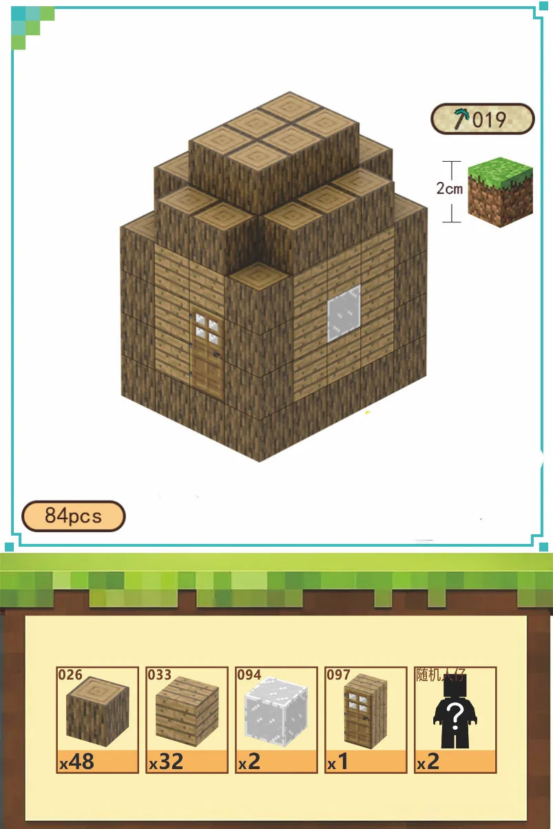 Bloques de construcción magneticos Minecraft