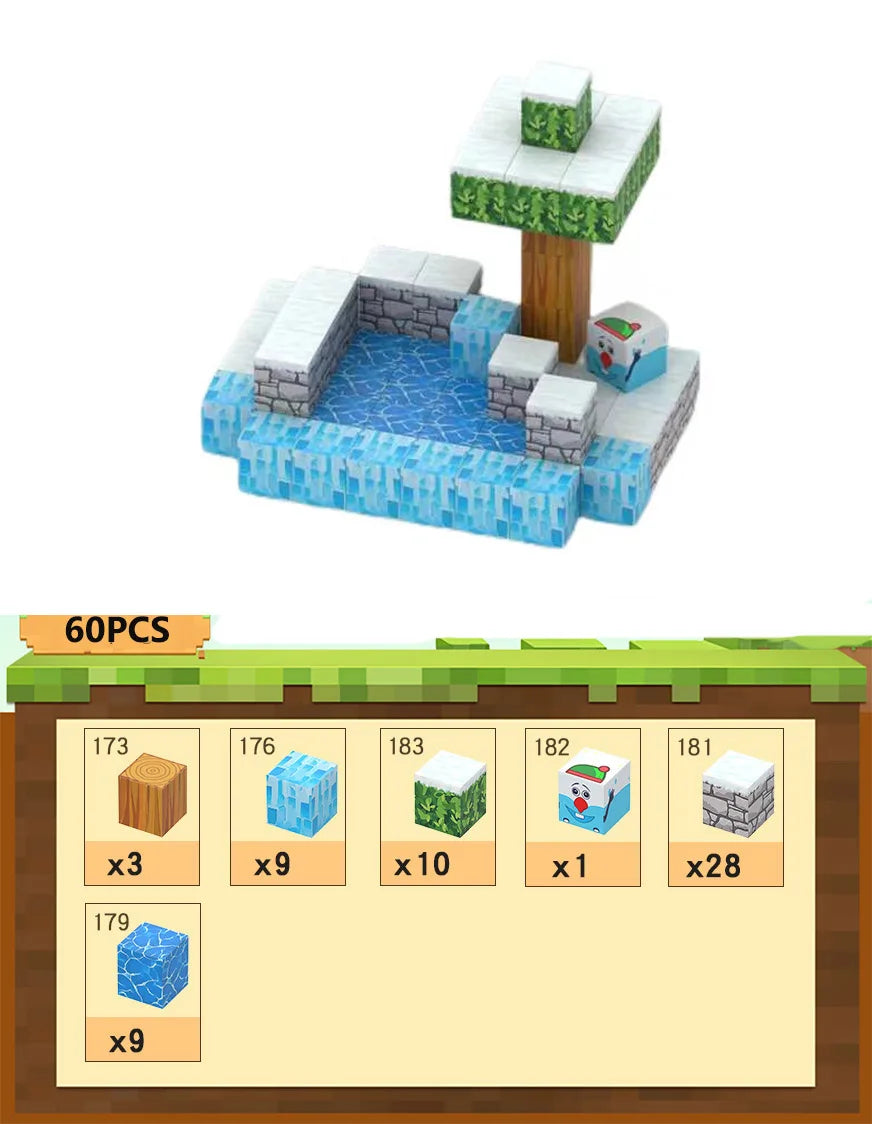 Bloques de construcción magneticos Minecraft