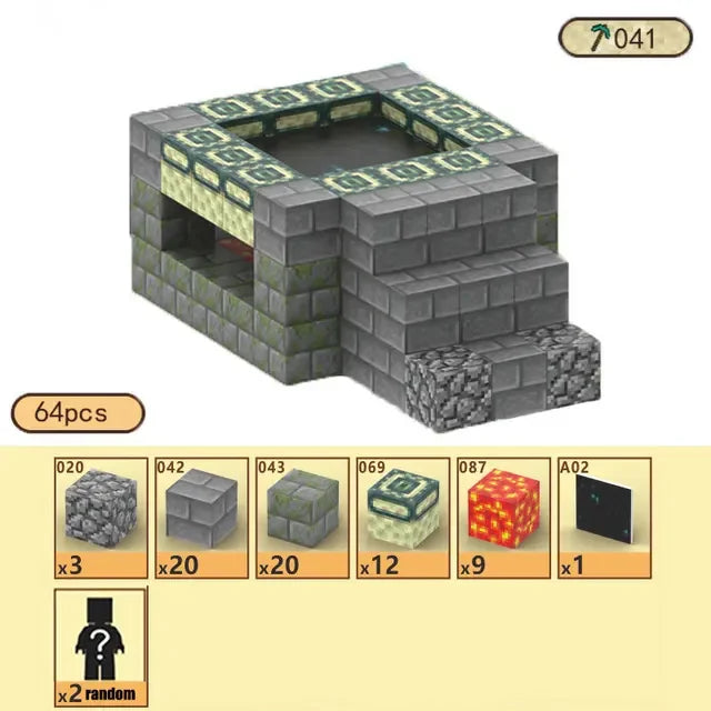 Bloques de construcción magneticos Minecraft