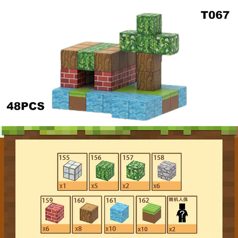 Bloques de construcción magneticos Minecraft