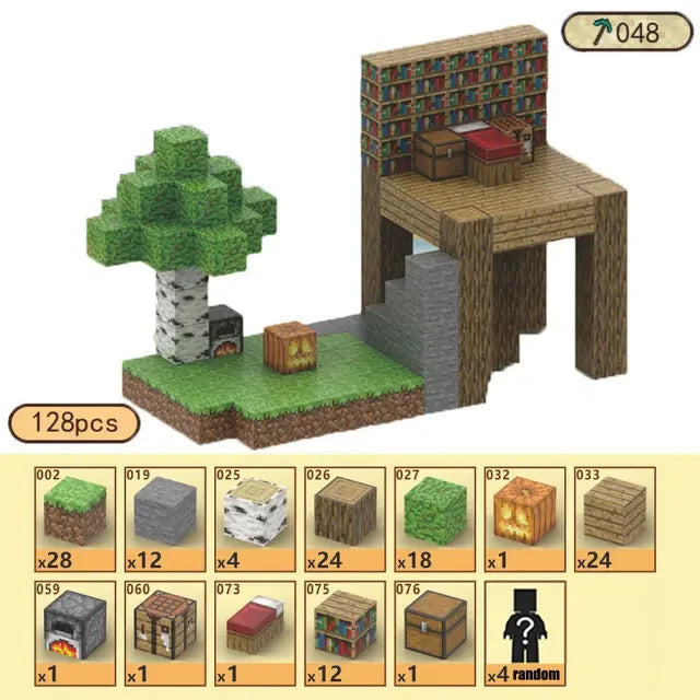 Bloques de construcción magneticos Minecraft