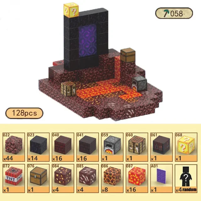 Bloques de construcción magneticos Minecraft