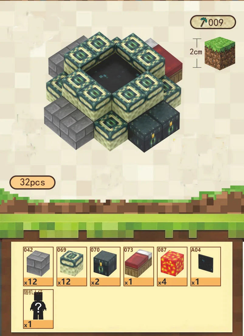 Bloques de construcción magneticos Minecraft