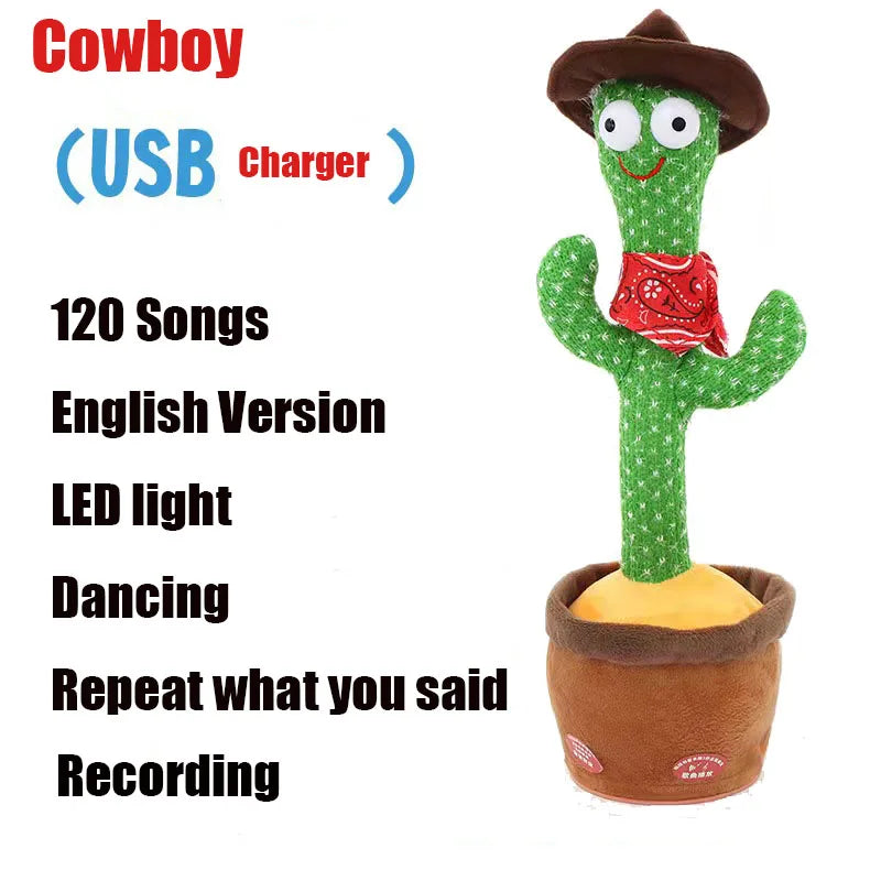 Juguete cactus bailarin que repite y habla
