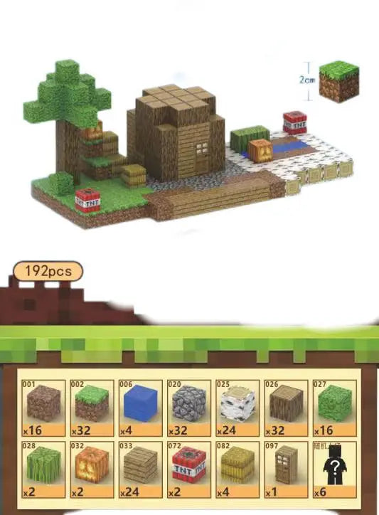 Bloques de construcción magneticos Minecraft