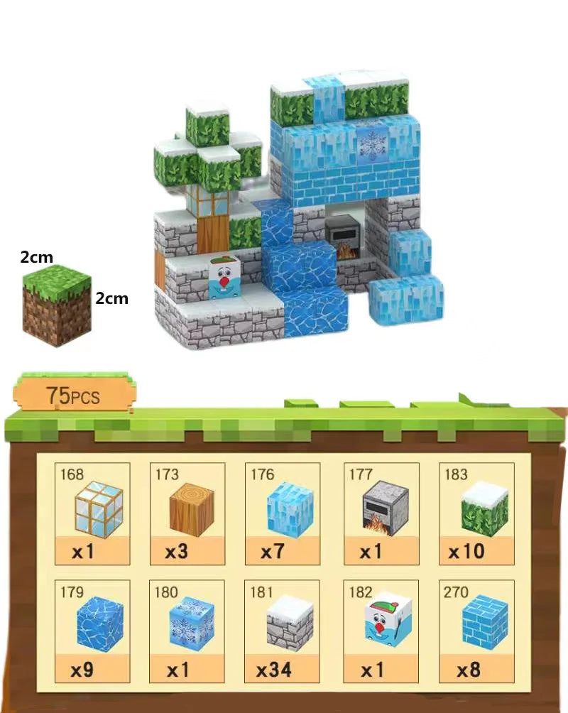 Bloques de construcción magneticos Minecraft