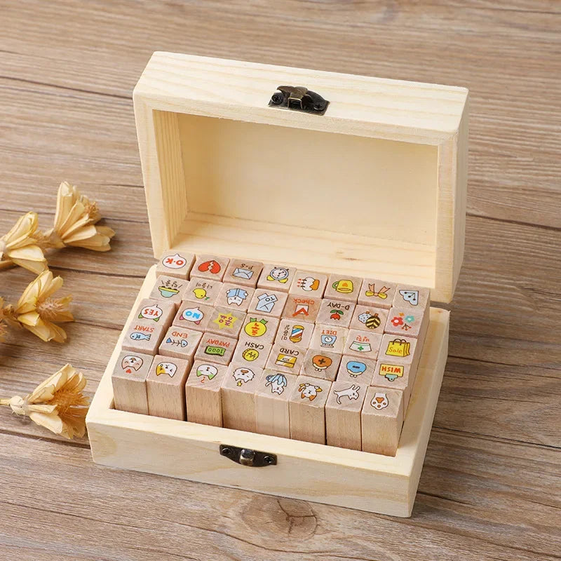 Set de timbres de goma