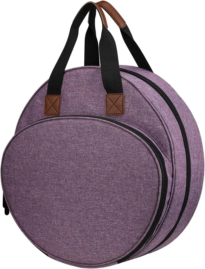 Bolso redondo para herramientas de bordado