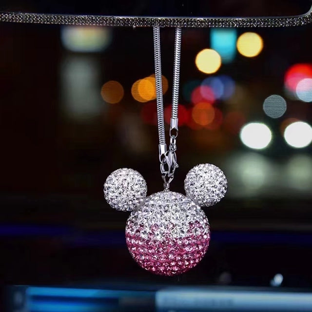 colgante bola disco mickey degrade rosa