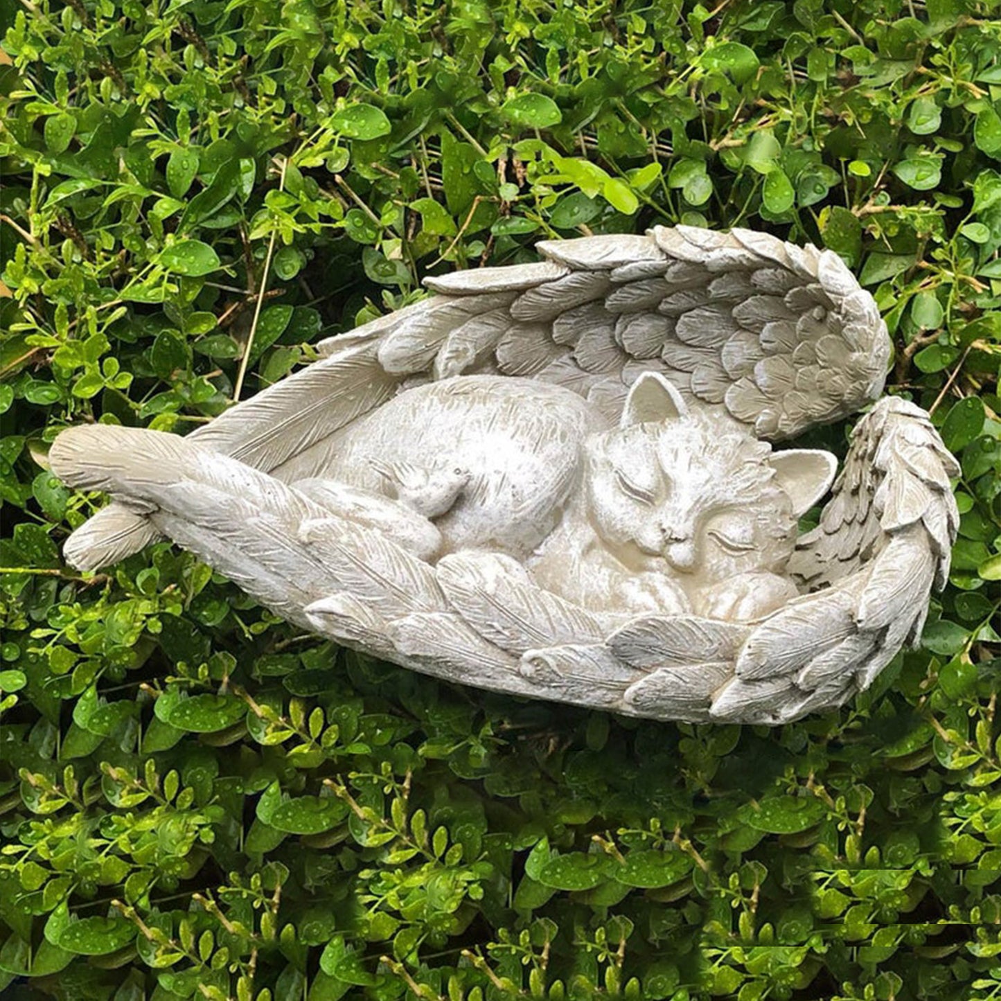 escultura gato perro muerto fallecido gatito