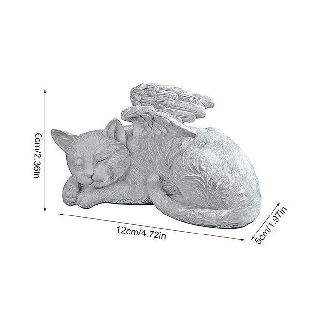escultura gato perro muerto fallecido gato