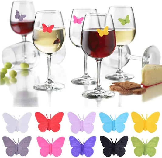 Set de 10 marcadores de vaso con ventosa