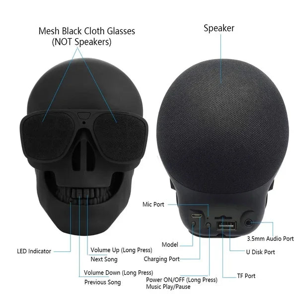 Parlante calavera Bluetooth