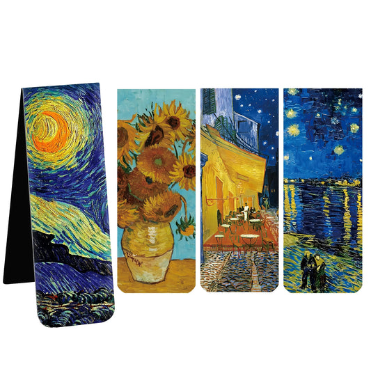 Set 4 marcapaginas magnetico