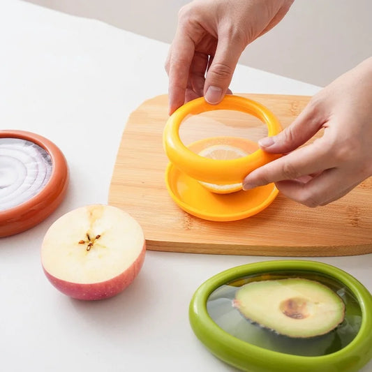 Juego de 4 contenedores para conservar frutas/verduras