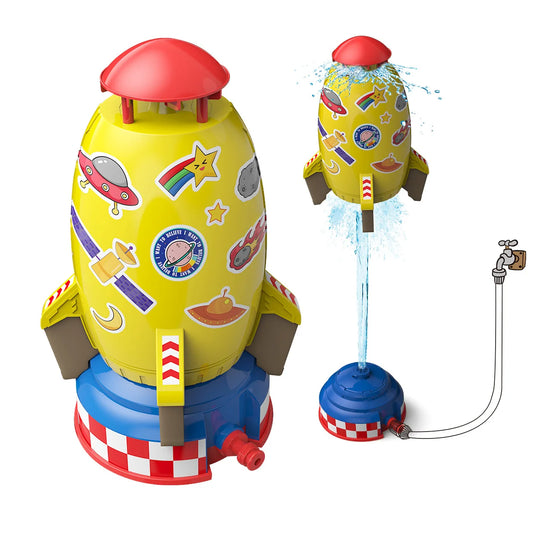 Cohete volador giratorio para niños