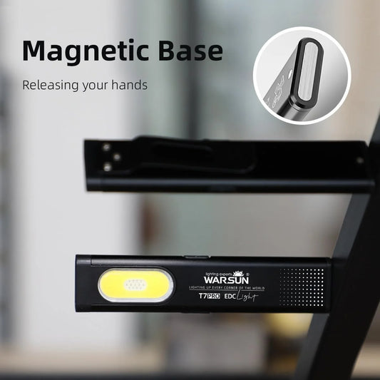 Linterna LED con base magnetica