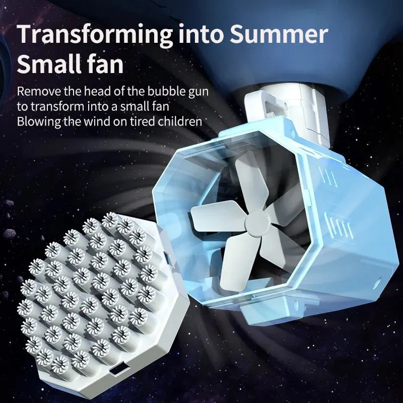 Pistola de burbujas automatica