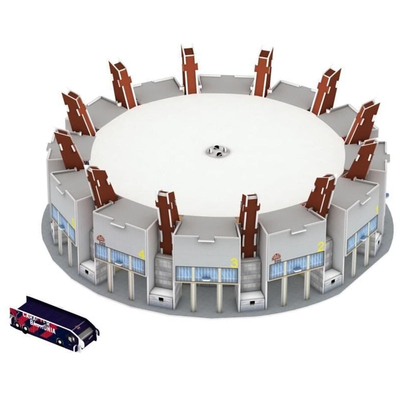 Rompecabezas 3D estadios futbol mundial