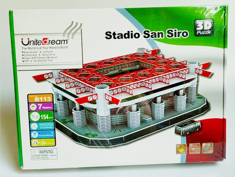 Rompecabezas 3D estadios futbol mundial