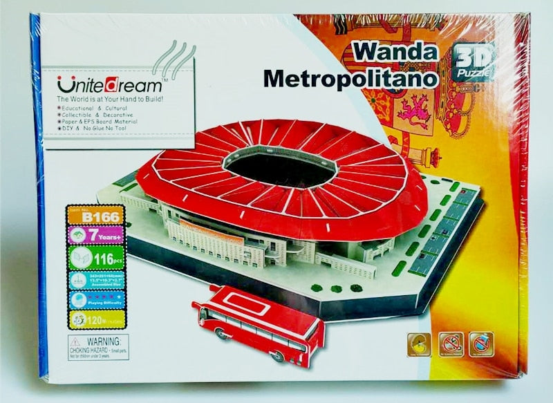 Rompecabezas 3D estadios futbol mundial