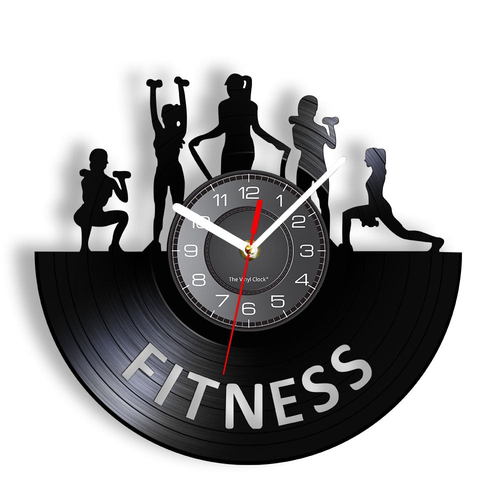 Reloj Vinilo Fitness