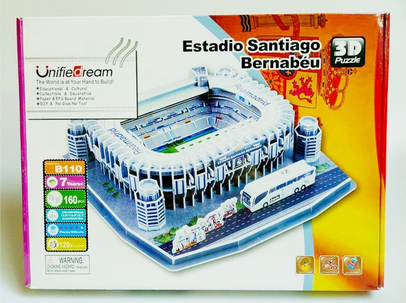 Rompecabezas 3D estadios futbol mundial