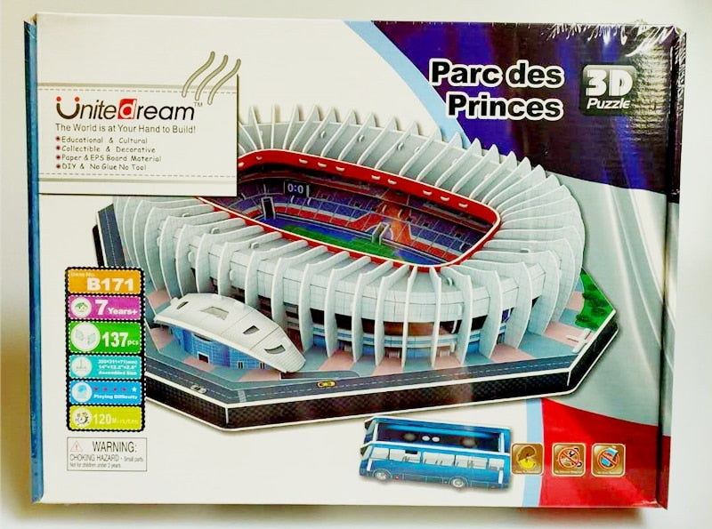 Rompecabezas 3D estadios futbol mundial