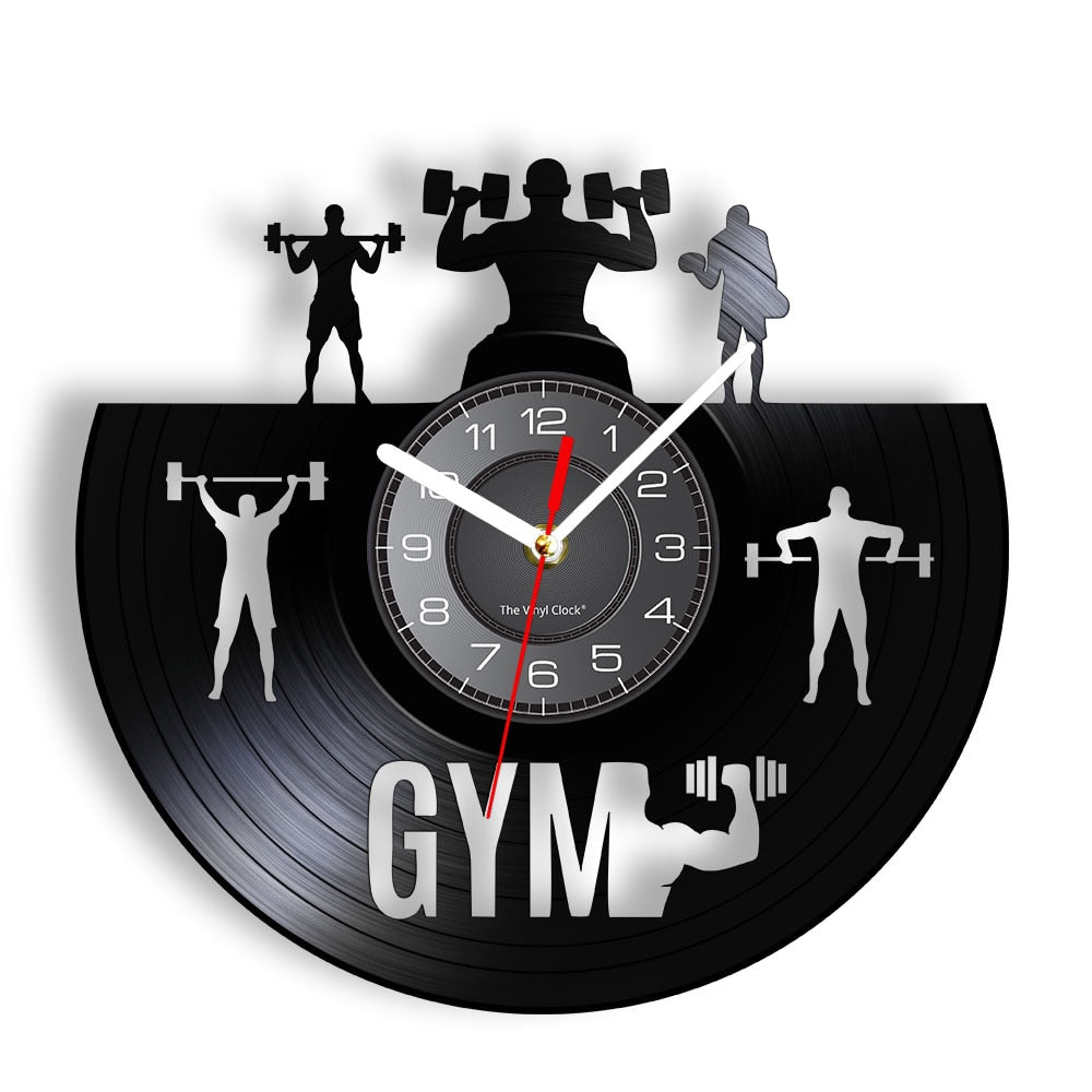 Reloj Vinilo Fitness