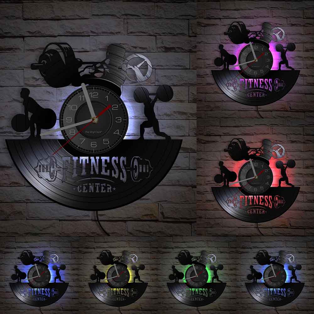 Reloj Vinilo Fitness