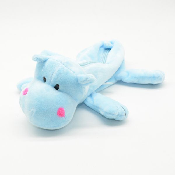 estuche peluche hipopotamo