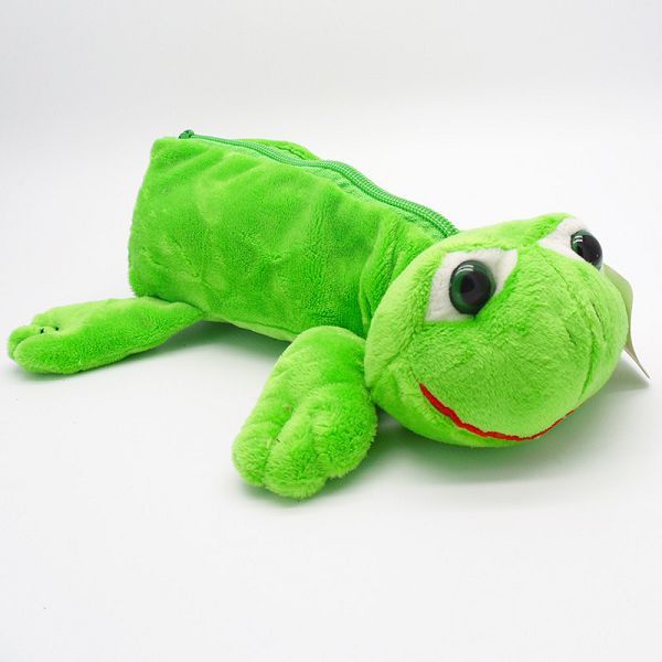 estuche peluche rana